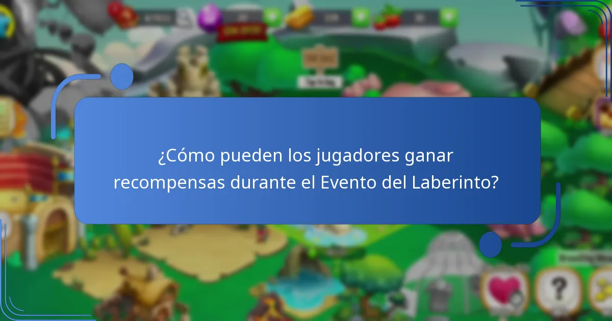 ¿Cómo pueden los jugadores ganar recompensas durante el Evento del Laberinto?