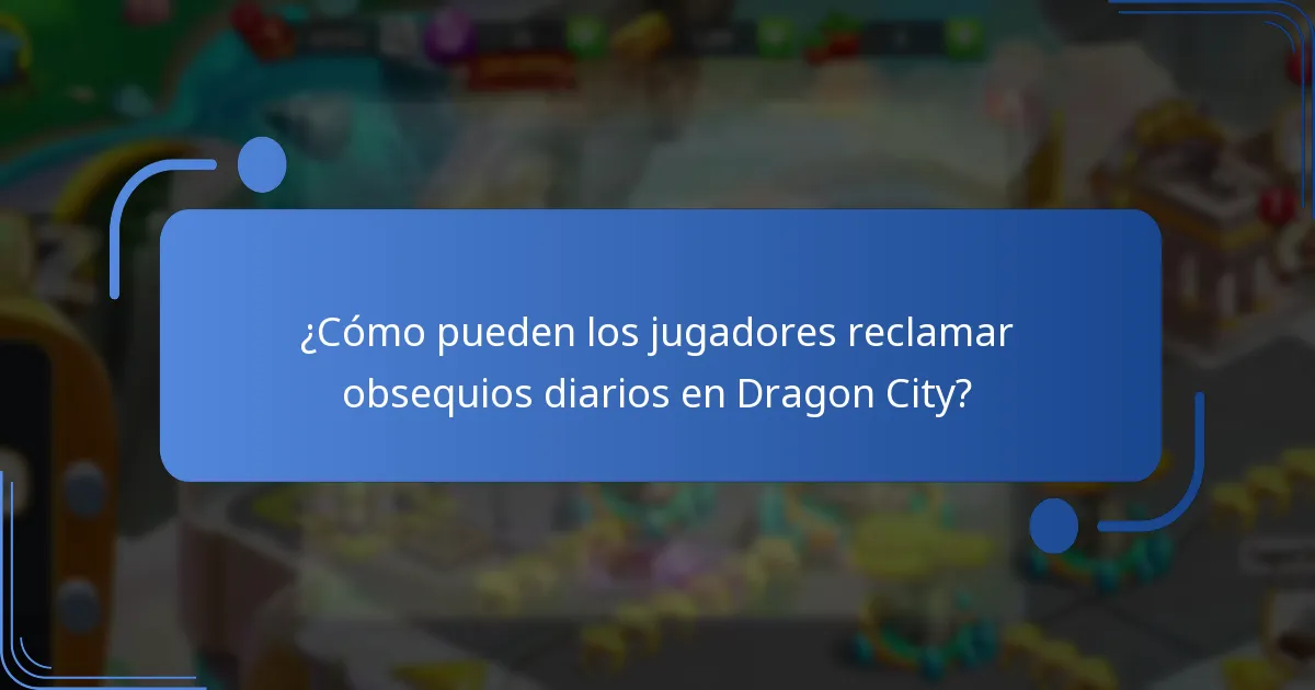 ¿Cómo pueden los jugadores reclamar obsequios diarios en Dragon City?