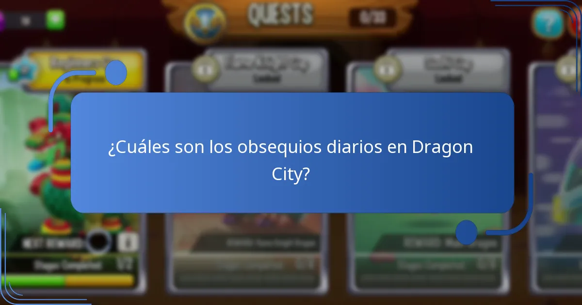 ¿Cuándo están disponibles los obsequios diarios en Dragon City?